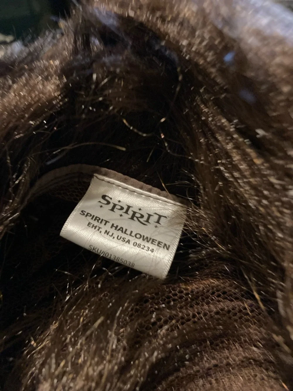 Spirit brunette wig with beard - Picture 9 of 11